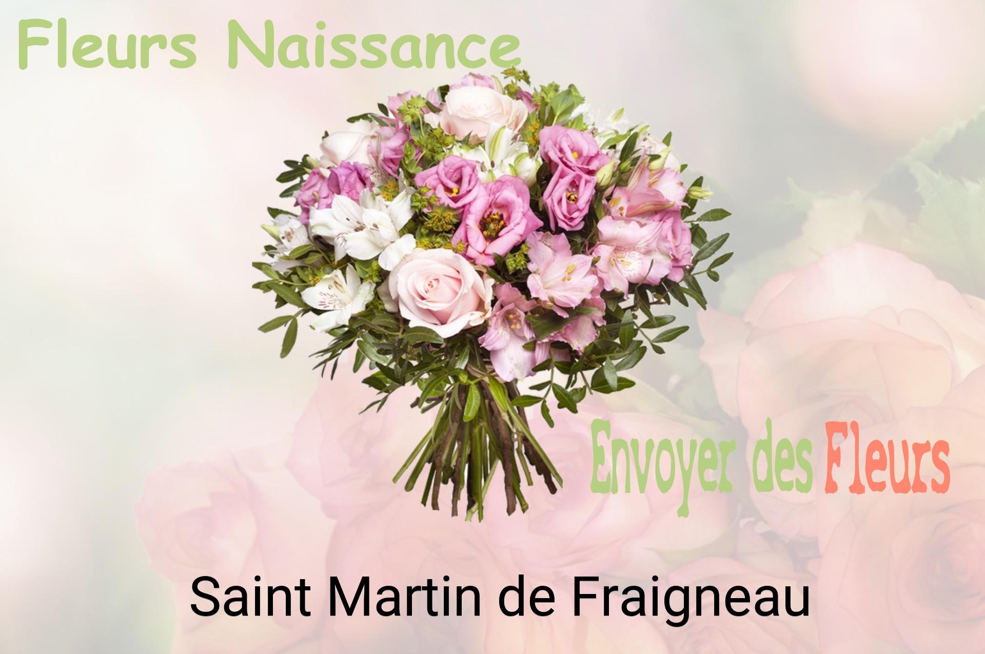 Bouquet de fleurs de naissance livré à Saint-Martin-de-Fraigneau